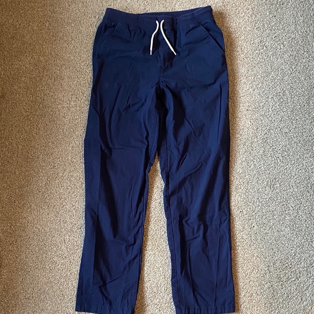 Lands' End Kids' Navy drawstring pants 18-20